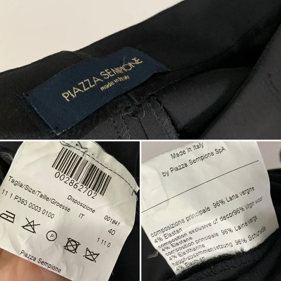 Piazza Sempione Bi-Stretch Wool Trousers - Picture 9 of 10